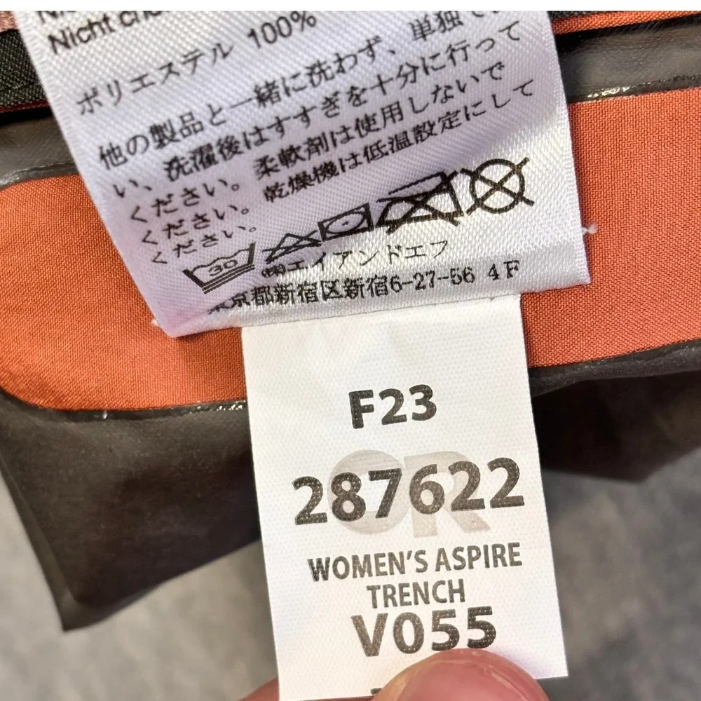 Outdoor Research Womens Aspire Trench GORE-TEX Rain Jacket Orange 287622 Small - Picture 6 of 13